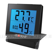 Reloj de escritorio retroiluminado del LED con la exhibición de la temperatura y de la humedad (CL168)